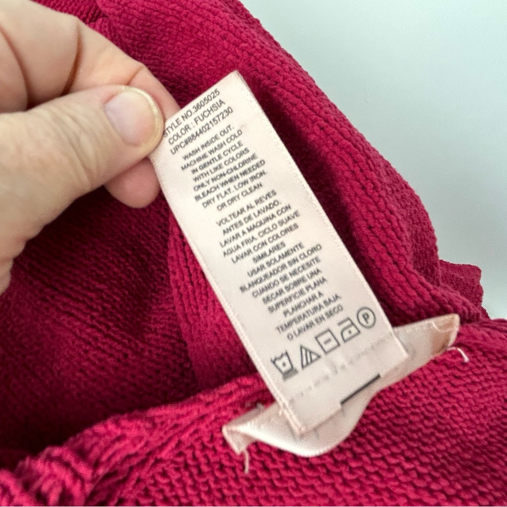 Philosophy Red Raspberry Knit V-Neck Sweater Large - Picture 10 of 14